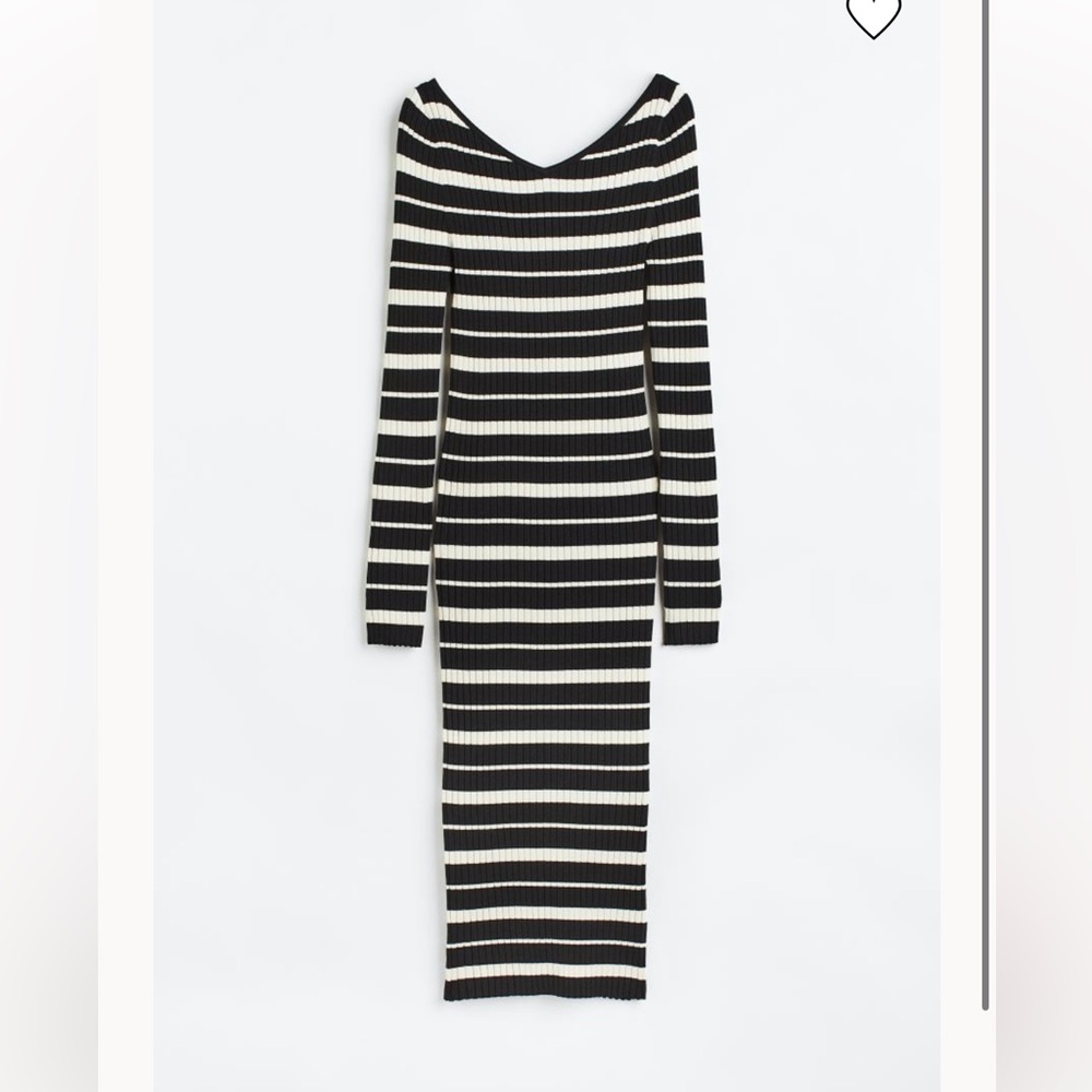 Rib-Knit Bodycon Midi Dress